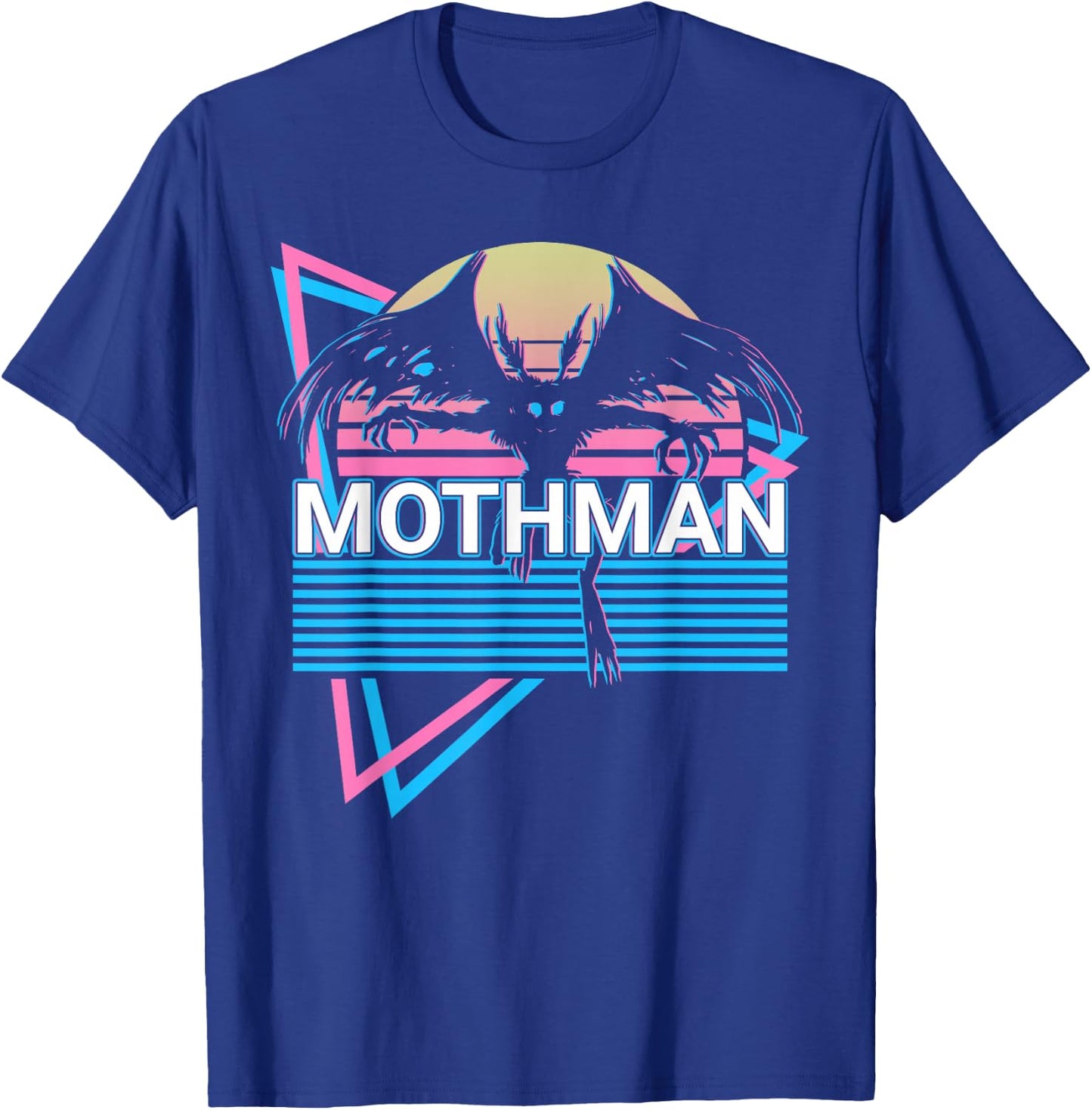Mothman Cryptozoology Retro Kryptide T-Shirt - T-Shirt | Royal