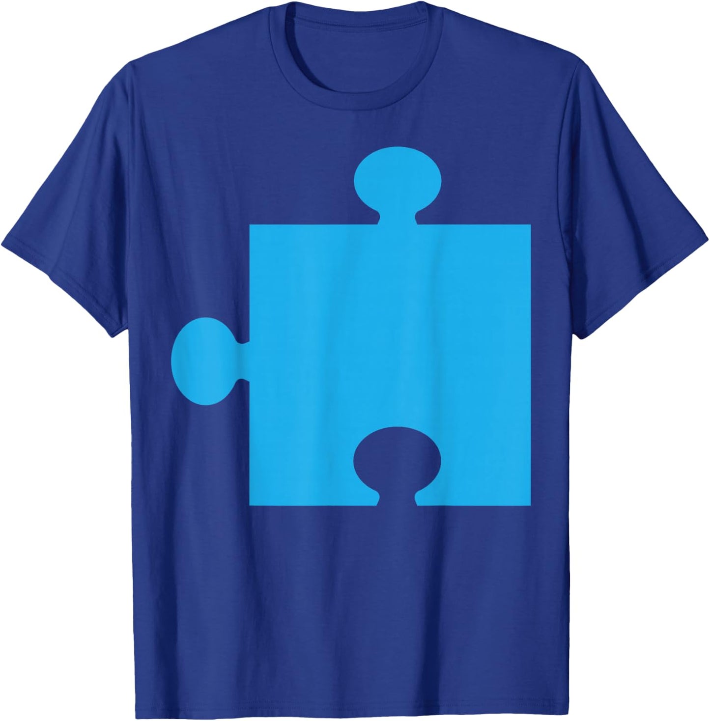 Puzzle 2 Easy Puzzle Pieces Couple Halloween Costume T-Shirt - T-Shirt | Royal