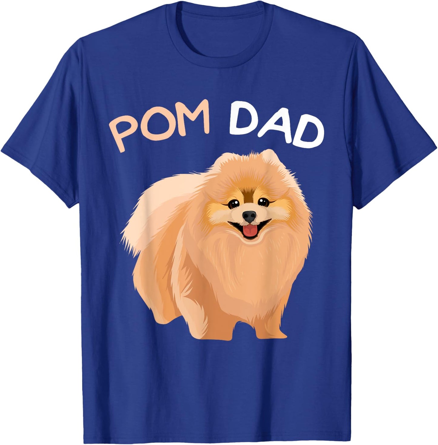 Pomeranian Pom Dad Dog Father T-Shirt - T-Shirt | Royal
