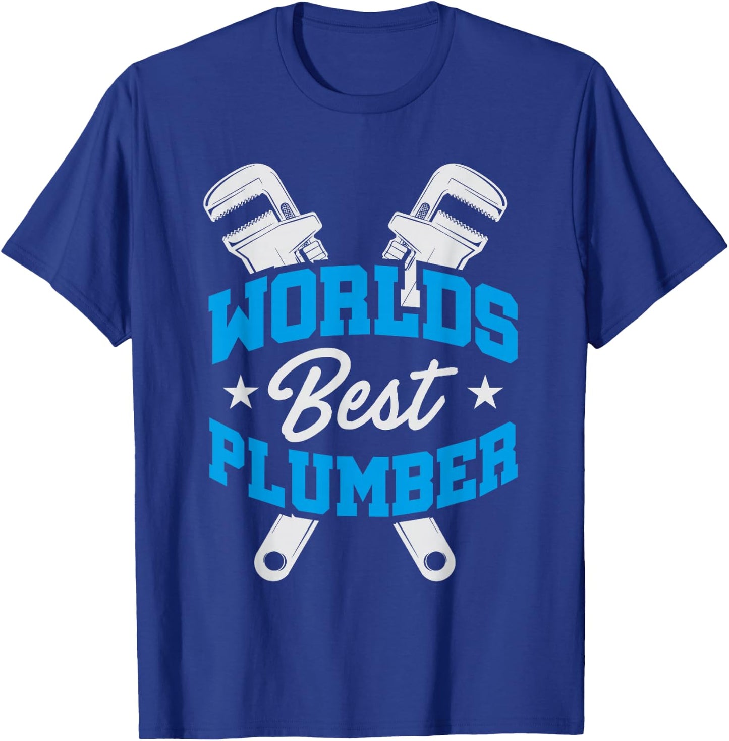 World's Best Plumber Plumbing T-Shirt - T-Shirt | Royal