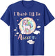 I Think I'll Be an Alicorn Today Rainbow Cute Flying Unicorn T-Shirt - T-Shirt | Royal