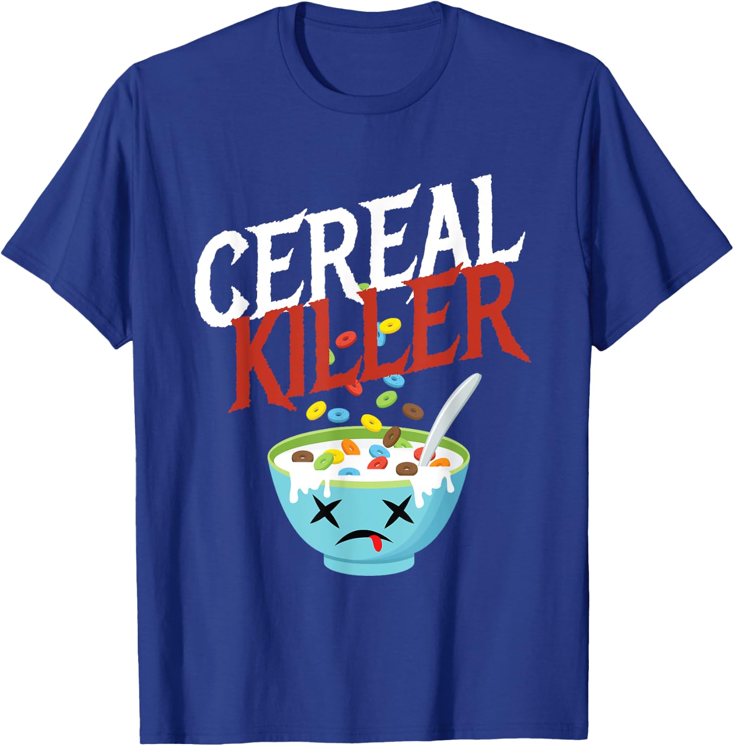 Cereal Killer I Costume Breakfast Cereal Halloween Party T-Shirt - T-Shirt | Royal