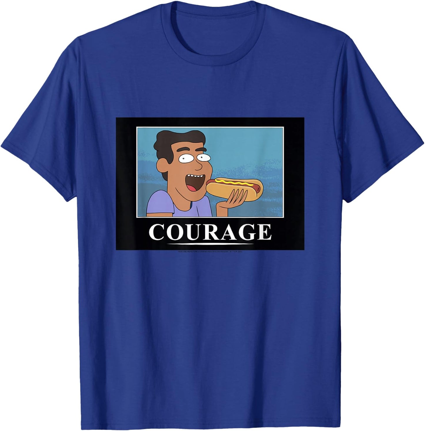 Rick and Morty Courage Poster T-Shirt - T-Shirt | Royal