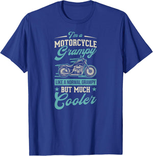 I'm A Motorcycle Grampy Like A Normal Grampy But Much Cooler T-Shirt - T-Shirt | Royal