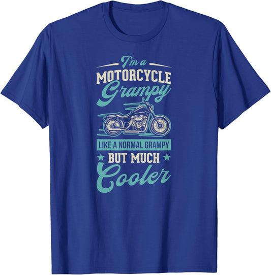 I'm A Motorcycle Grampy Like A Normal Grampy But Much Cooler T-Shirt - T-Shirt | Royal