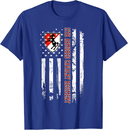 11th Armored Cavalry Regiment Veteran Veterans Day Christmas T-Shirt - T-Shirt | Royal