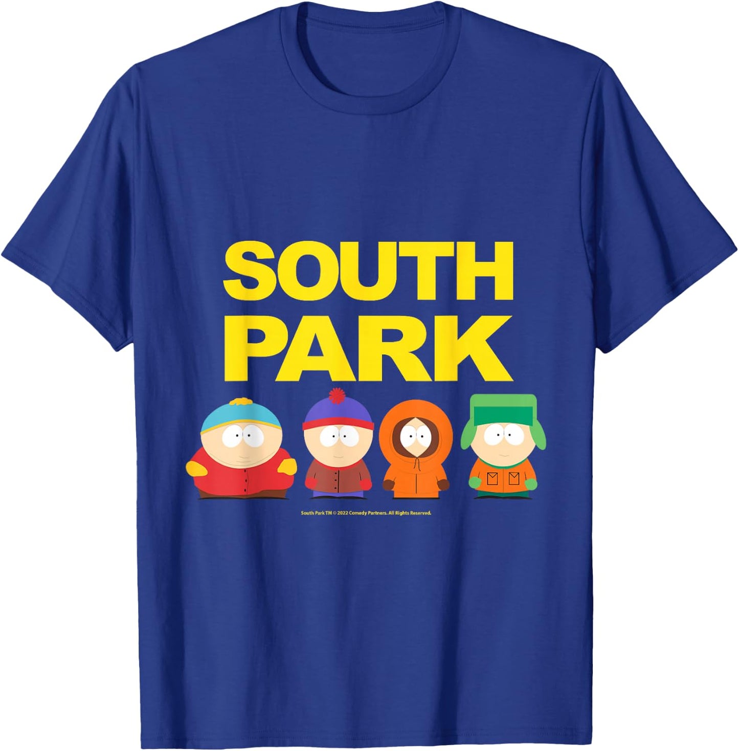 South Park Gang Below Logo T-Shirt - T-Shirt | Royal