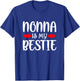 Nonna Is My Bestie Toddler Design from Grandma Grandpa T-Shirt - T-Shirt | Royal