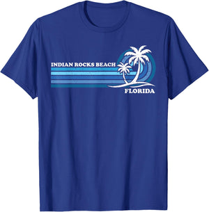 Retro Vintage Family Vacation Florida Indian Rocks Beach Men Women Kids T-Shirt - T-Shirt | Royal