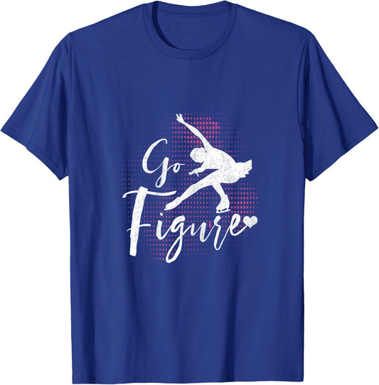Funny Ice Skating Lover Graphic Women Girls Figure Skating T-Shirt - T-Shirt | Royal