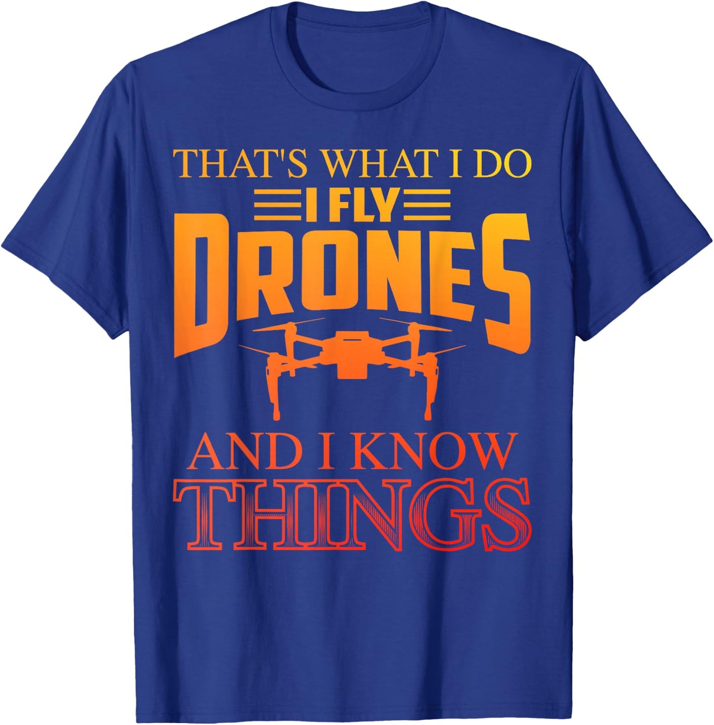 Funny Drone Art Women Boys Drone Racing Drone Pilot T-Shirt - T-Shirt | Royal
