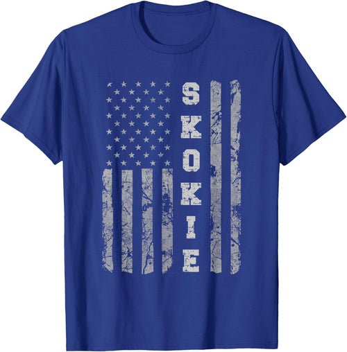 Skokie, Illinois, American flag