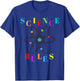 Science Rules (Colorful Atom Design) T-Shirt - T-Shirt | Royal
