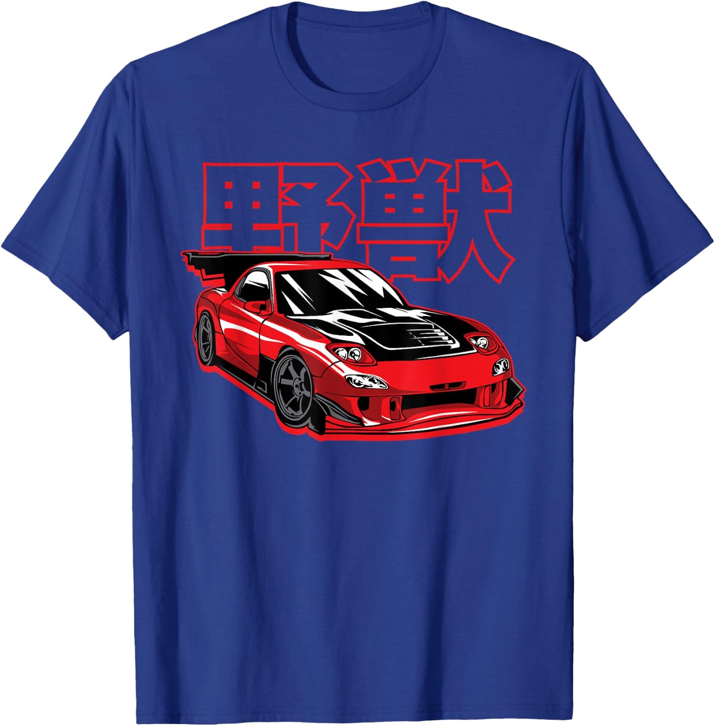 JDM Tokyo Japan Drift Race Car Tuning Retro Vintage Graphic T-Shirt - T-Shirt | Royal
