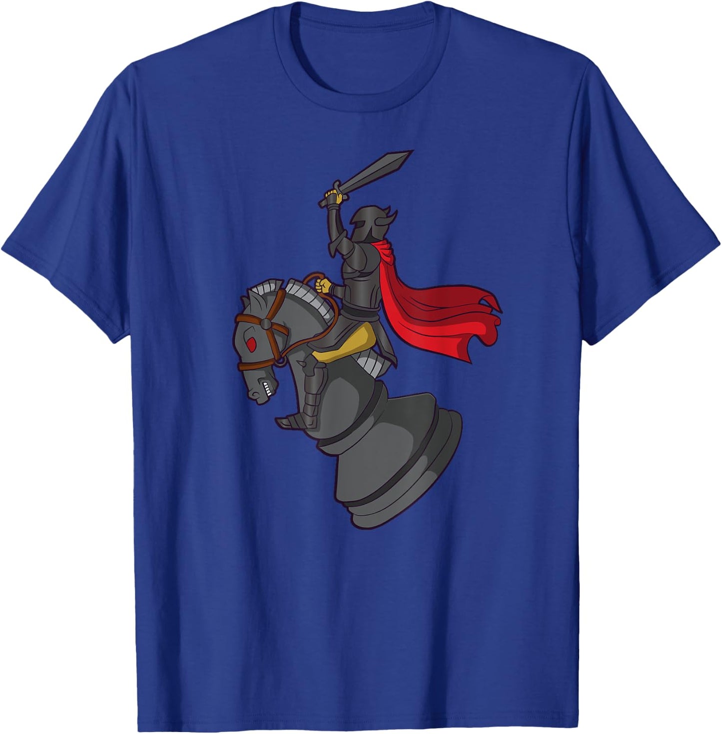 Chess Knight Attack Chessboard Chessmen Checkmate T-Shirt - T-Shirt | Royal