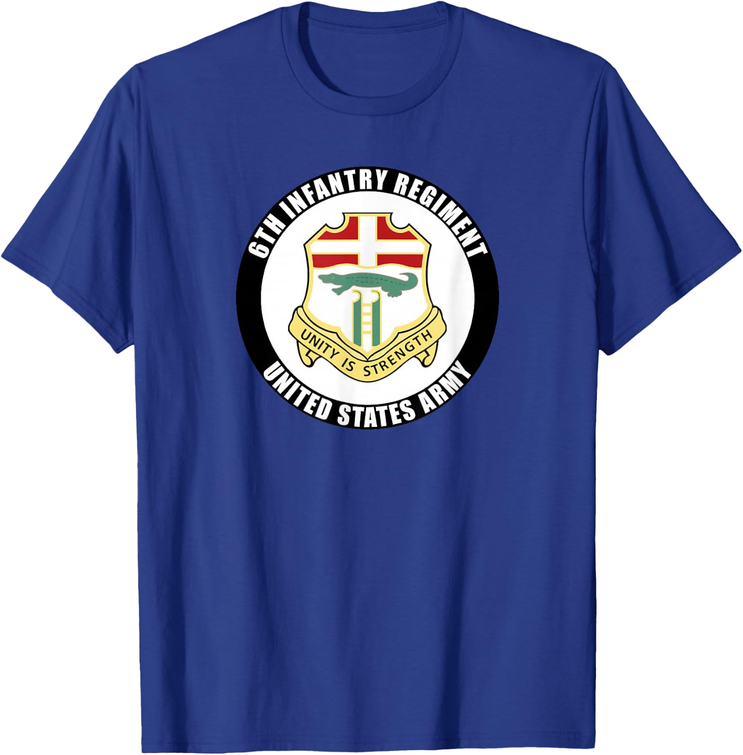 6th Infantry Regiment United States Army Veteran Military T-Shirt - T-Shirt | Royal