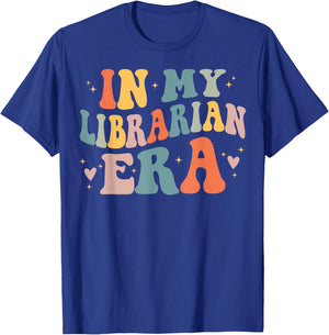 In My Librarian Era Funny Library Book Lover T-Shirt - T-Shirt | Royal