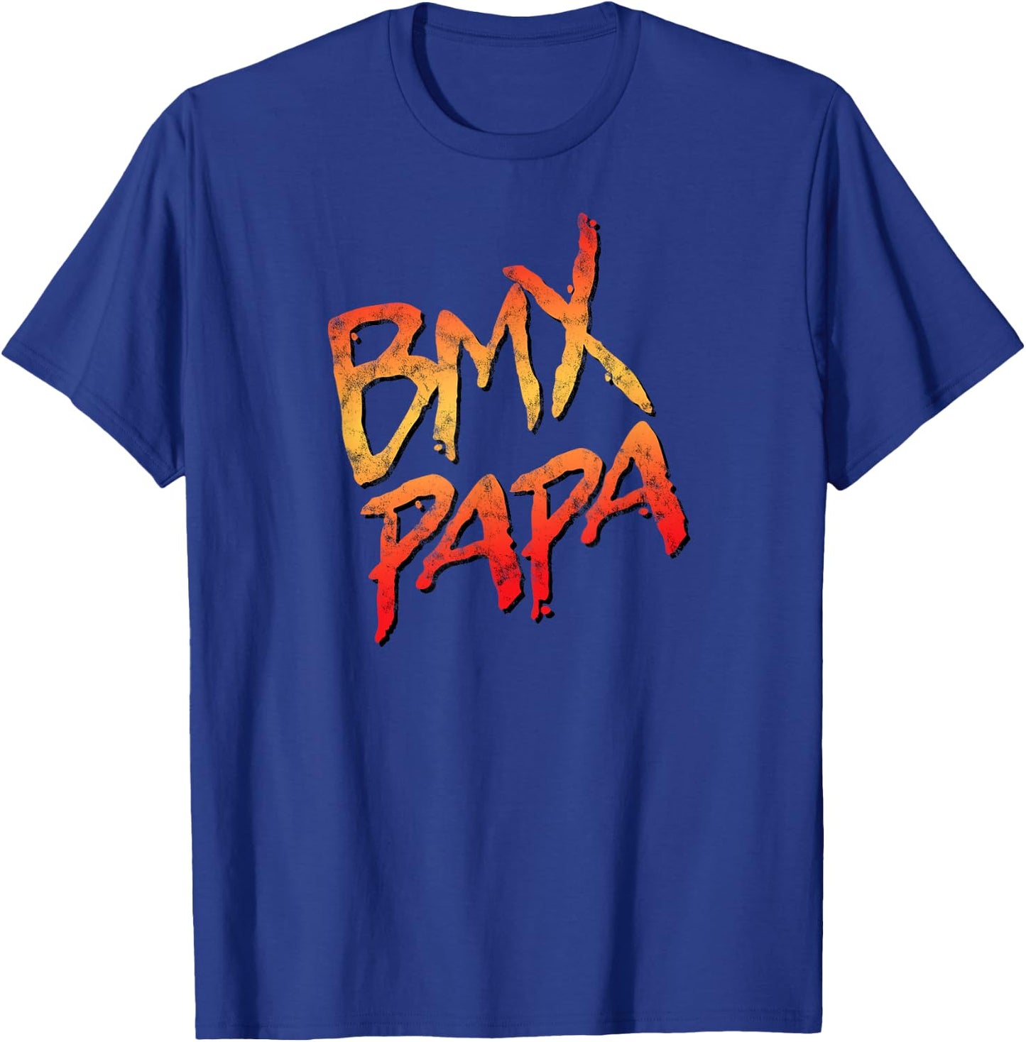 BMX Papa Vintage BMX Bike - Family Matching T-Shirt - T-Shirt | Royal