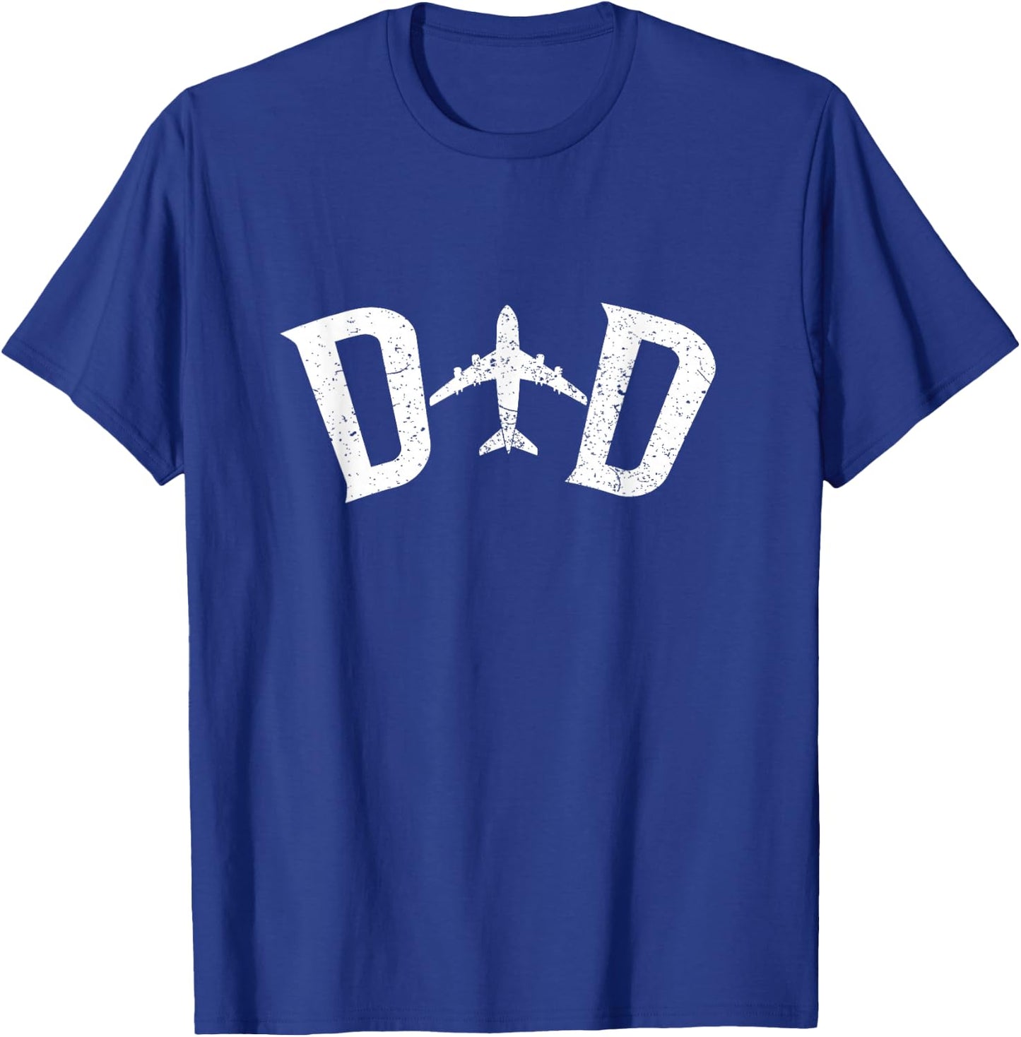 Pilot Dad Airplane Couple Family Father Matching T-Shirt - T-Shirt | Royal