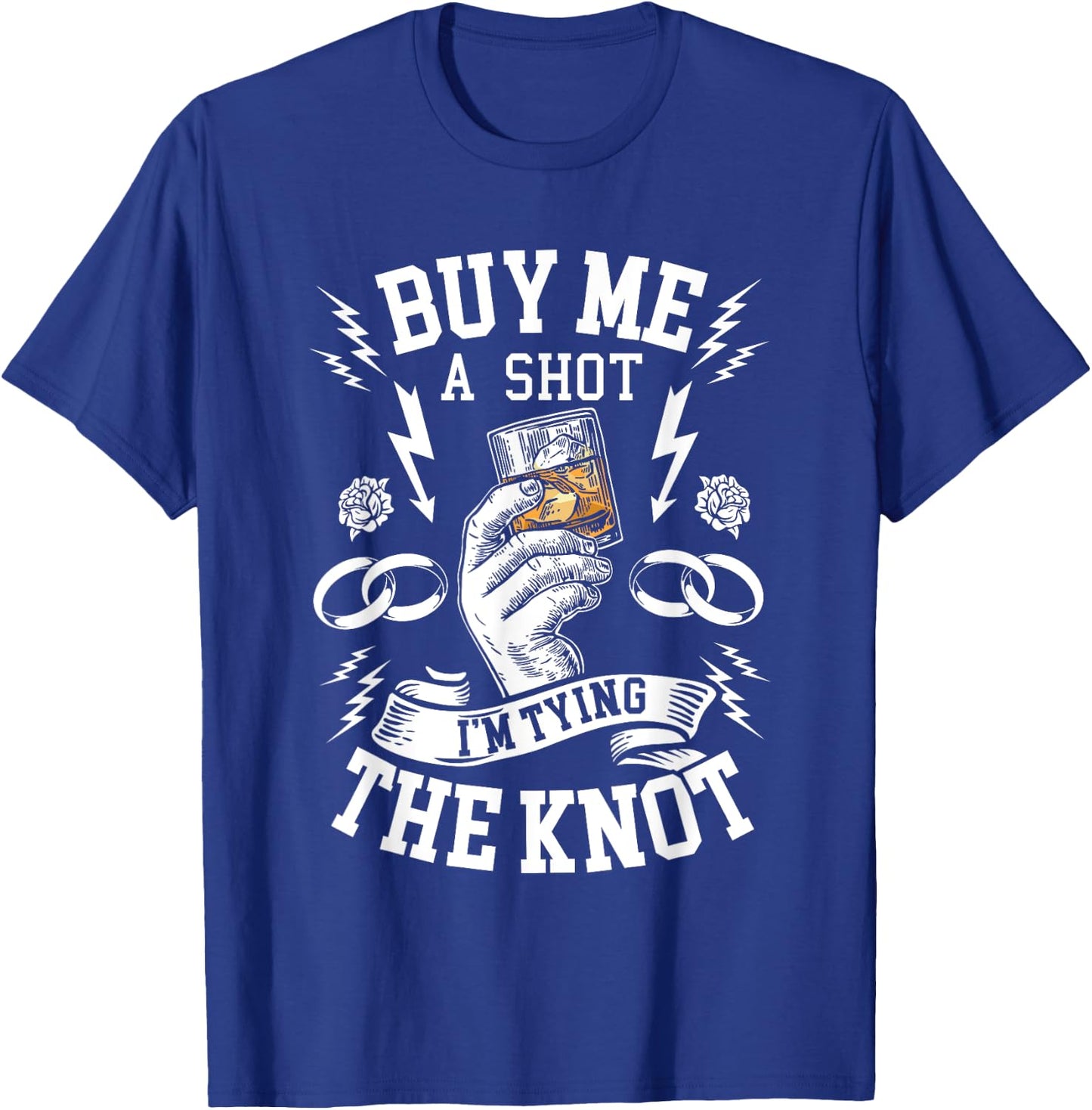 Groom Groomsmen Bachelor Party Funny Shot Drinking T-Shirt - T-Shirt | Royal