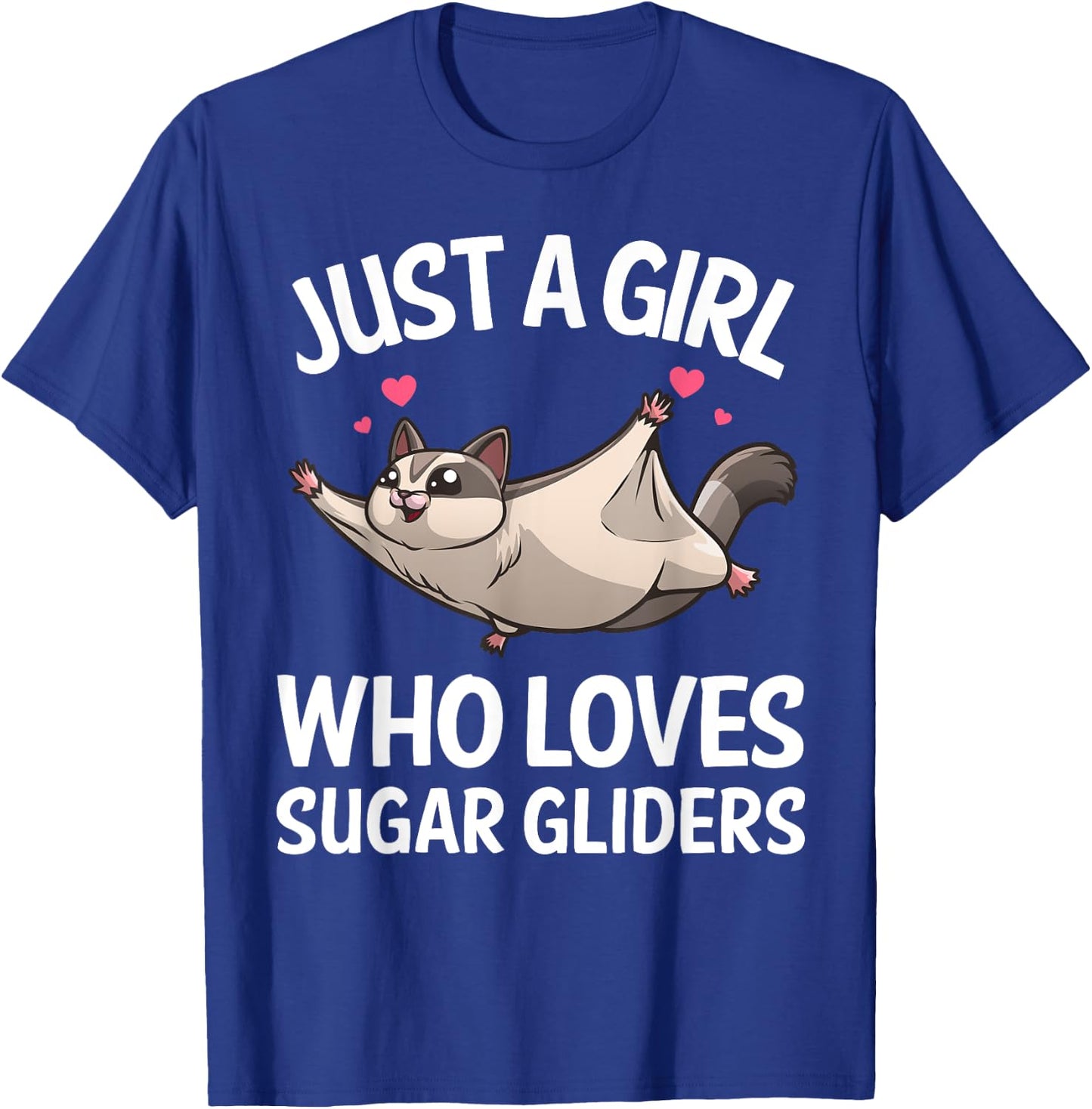 Funny Sugar Glider Design For Girls Women Gliding Animal T-Shirt - T-Shirt | Royal