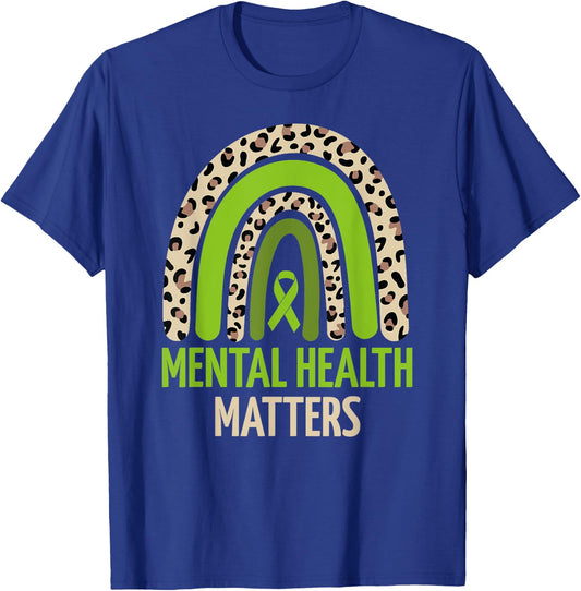 Mental Health Matters Men Women Kids Mental Health Awareness T-Shirt - T-Shirt | Royal