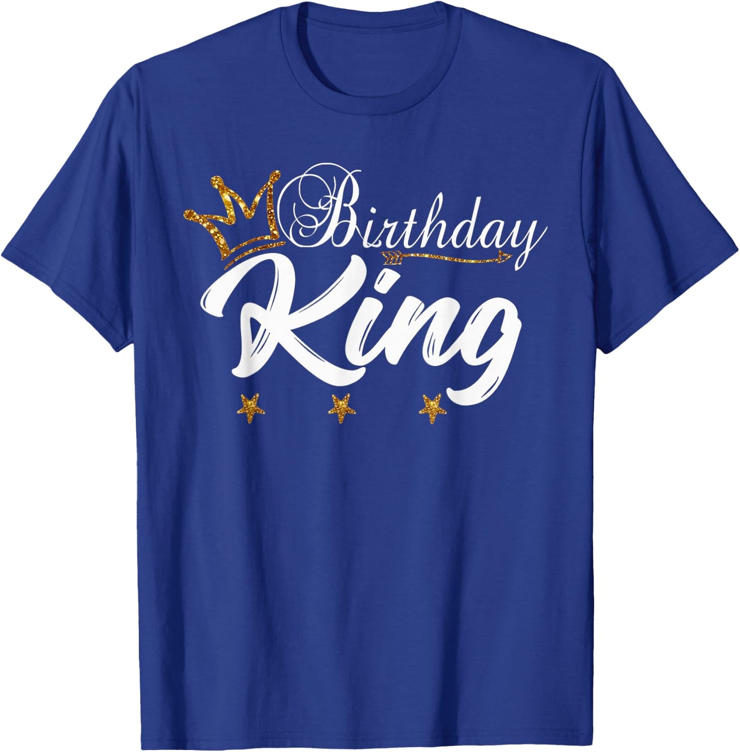 Birthday King Shirt For Boys And Men T-Shirt - T-Shirt | Royal