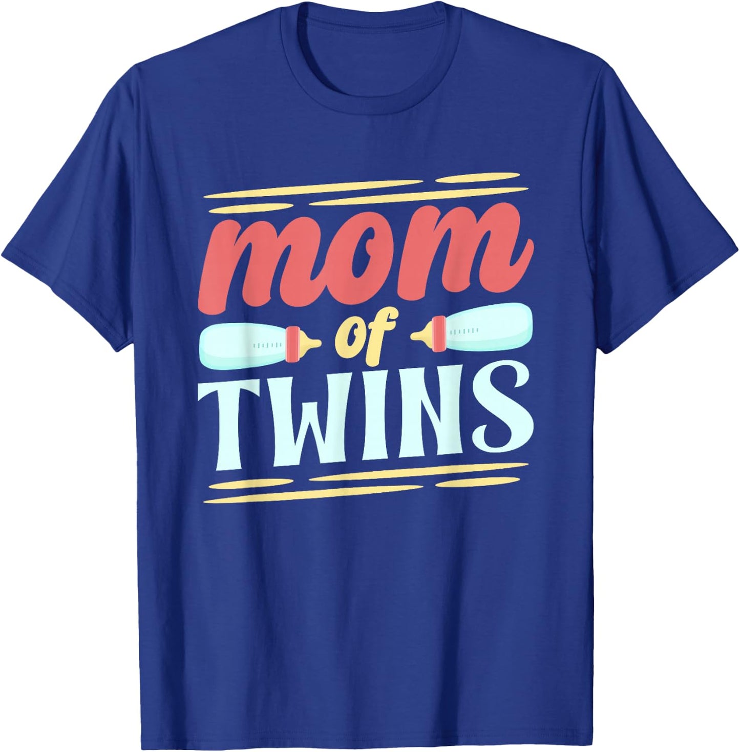 Mother of Twins Humour Twin Twins Boys Mum T-Shirt - T-Shirt | Royal