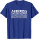 Auditing Swear Words Funny Gift Auditor T-Shirt - T-Shirt | Royal