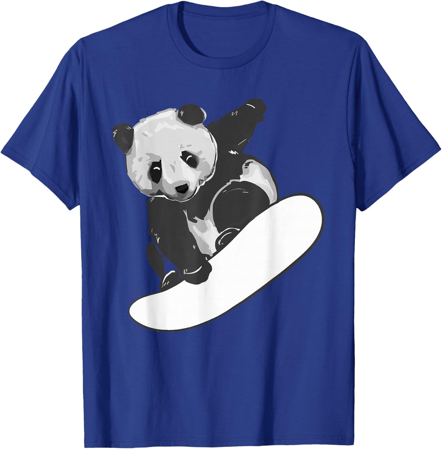 Snowboarding Snowboarding Panda Funny Gift T-Shirt - T-Shirt | Royal