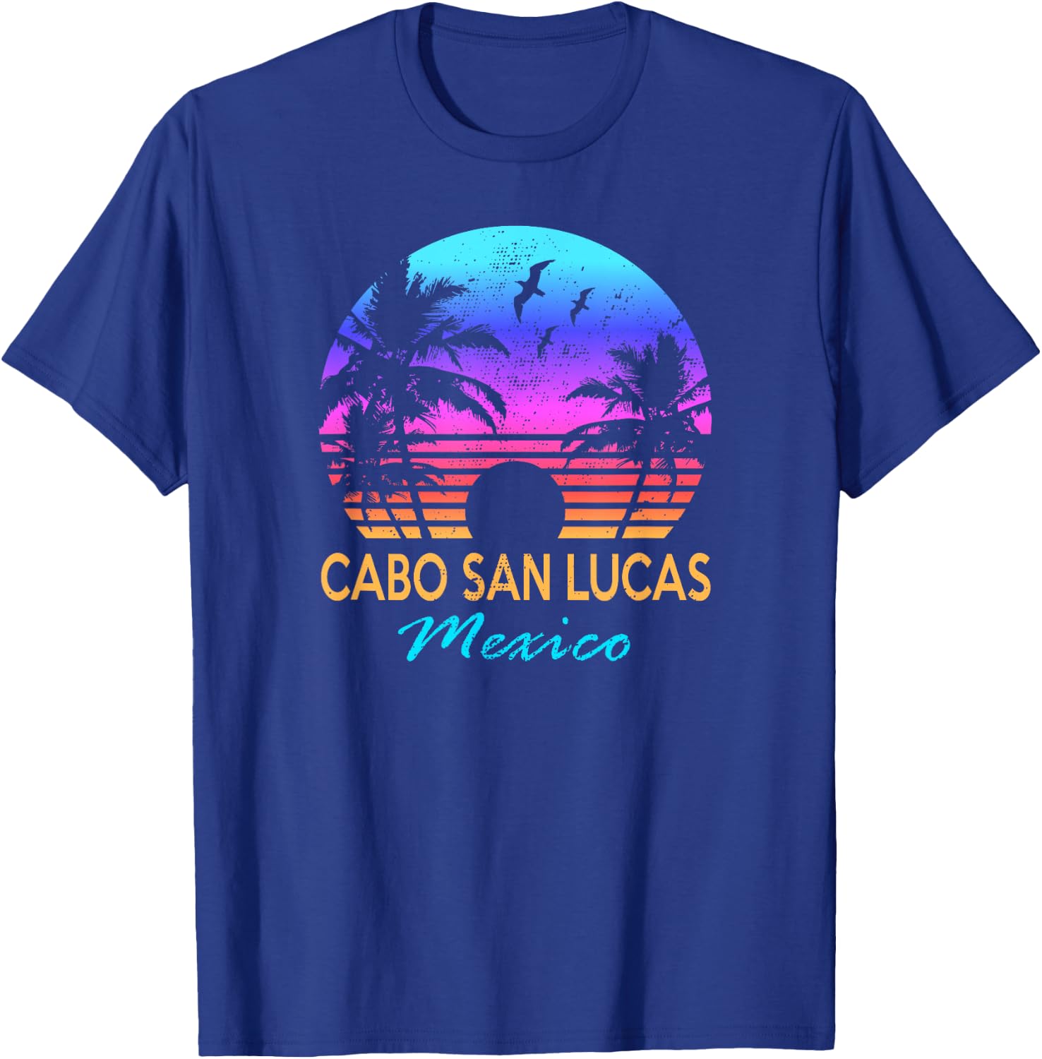 CABO SAN LUCAS MEXICO Beach Vacation Trip Vintage Graphic Men Women Girls Kids T-Shirt - T-Shirt | Royal