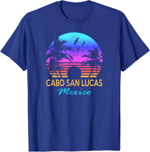 CABO SAN LUCAS MEXICO Beach Vacation Trip Vintage Graphic Men Women Girls Kids T-Shirt - T-Shirt | Royal