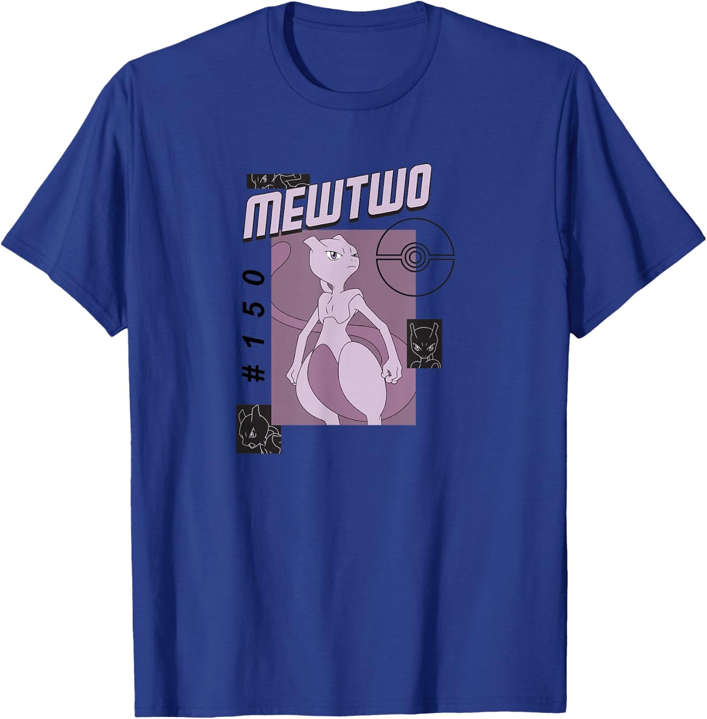 Pokemon Mewtwo #150 T-Shirt - T-Shirt | Royal