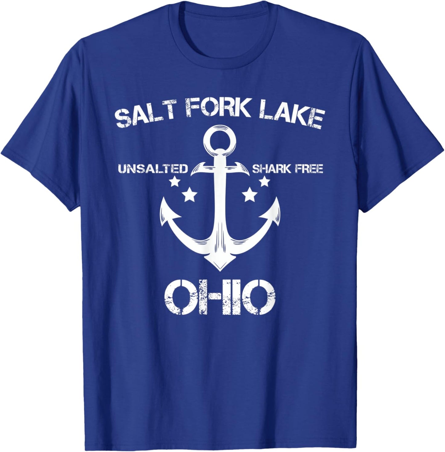 SALT FORK LAKE OHIO Funny Fishing Camping Summer Gift Women Kids T-Shirt - T-Shirt | Royal