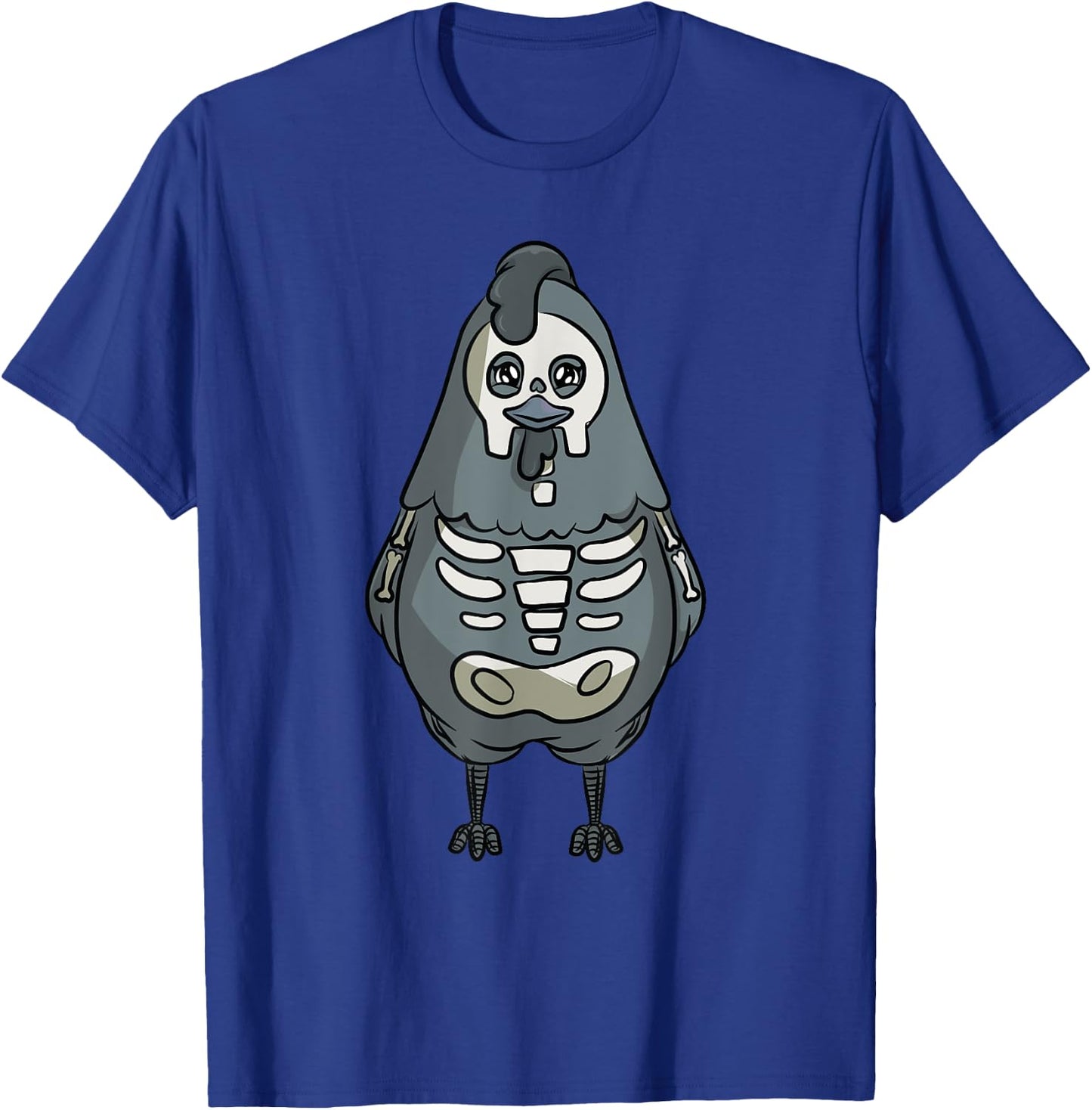 Chicken Skeleton Costume for Halloween Chickens T-Shirt - T-Shirt | Royal