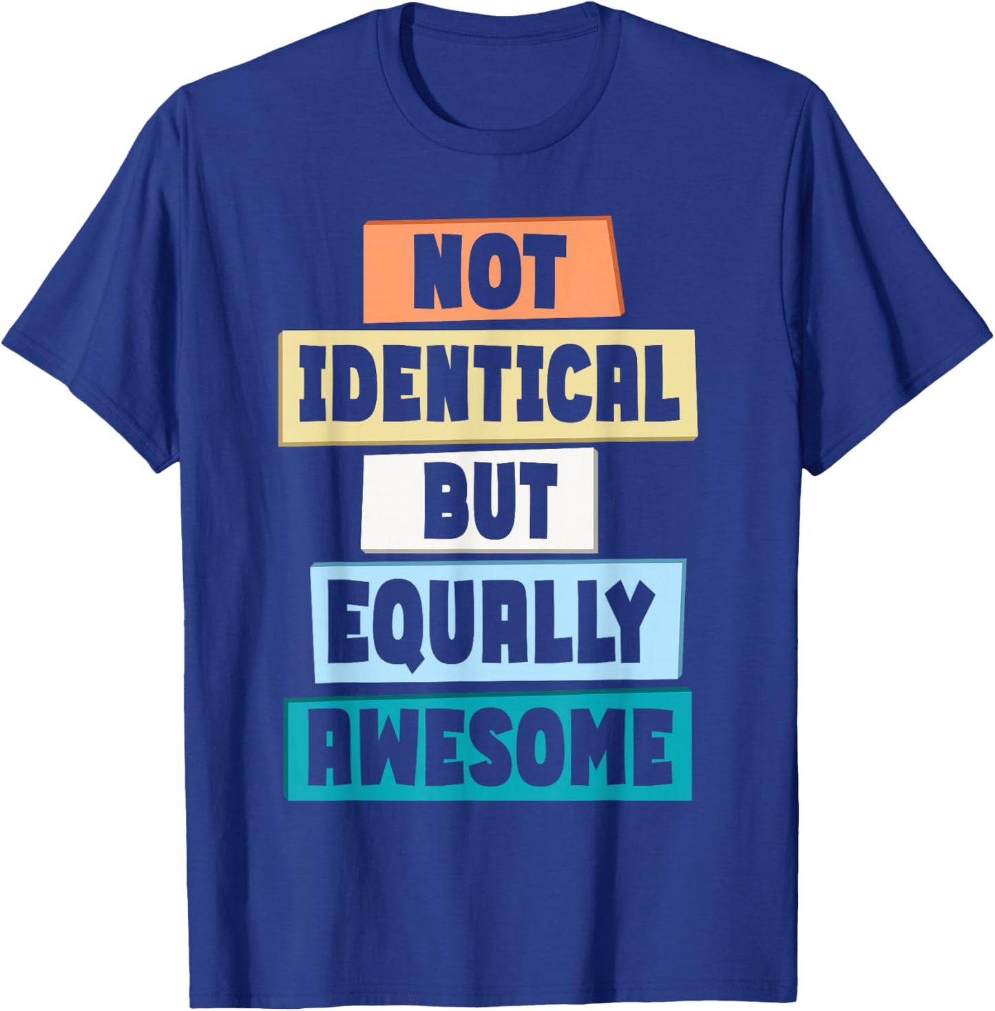 Matching Twin Sibling Twinning Twins Matching Fraternal T-Shirt - T-Shirt | Royal
