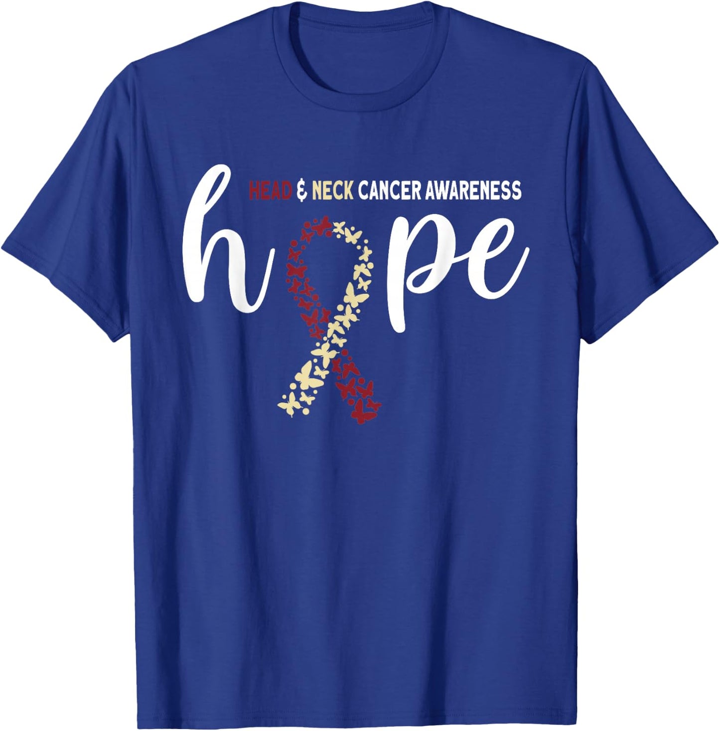 Hope Head And Neck Cancer Awareness T-Shirt - T-Shirt | Royal
