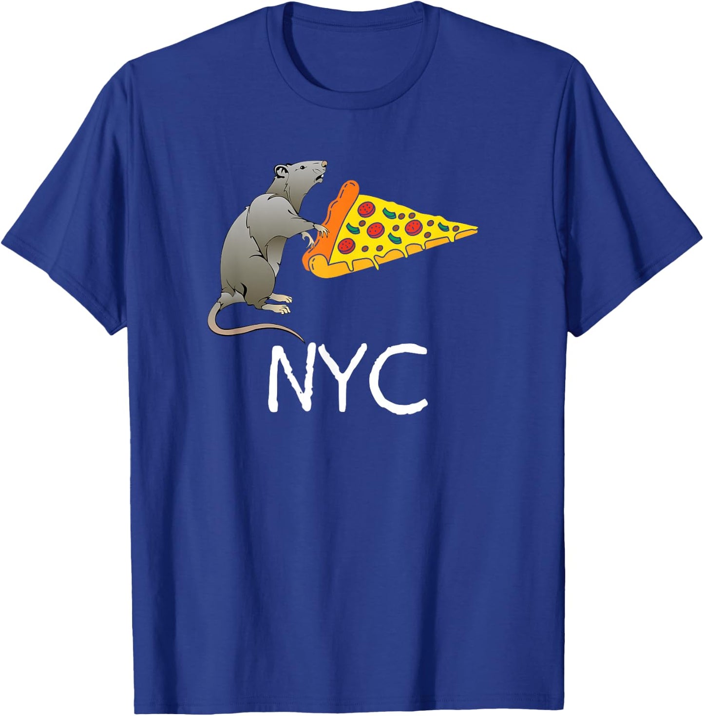 NYC, Pizza Rat T-Shirt - T-Shirt | Royal