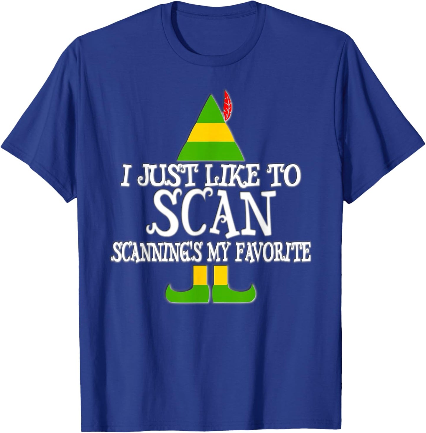 I Just Like To Scan Ultrasound CT MRI US Christmas T Shirt T-Shirt - T-Shirt | Royal