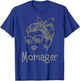 Momager Retro Messy Bun Sunglasses Drama Mama Stage Mother T-Shirt - T-Shirt | Royal