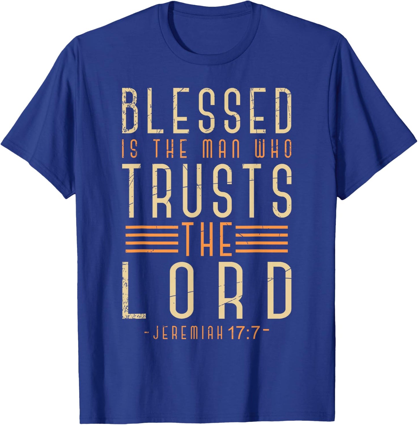 Bible Verse Christian God Savior Devotee Men Gift Jesus T-Shirt - T-Shirt | Royal
