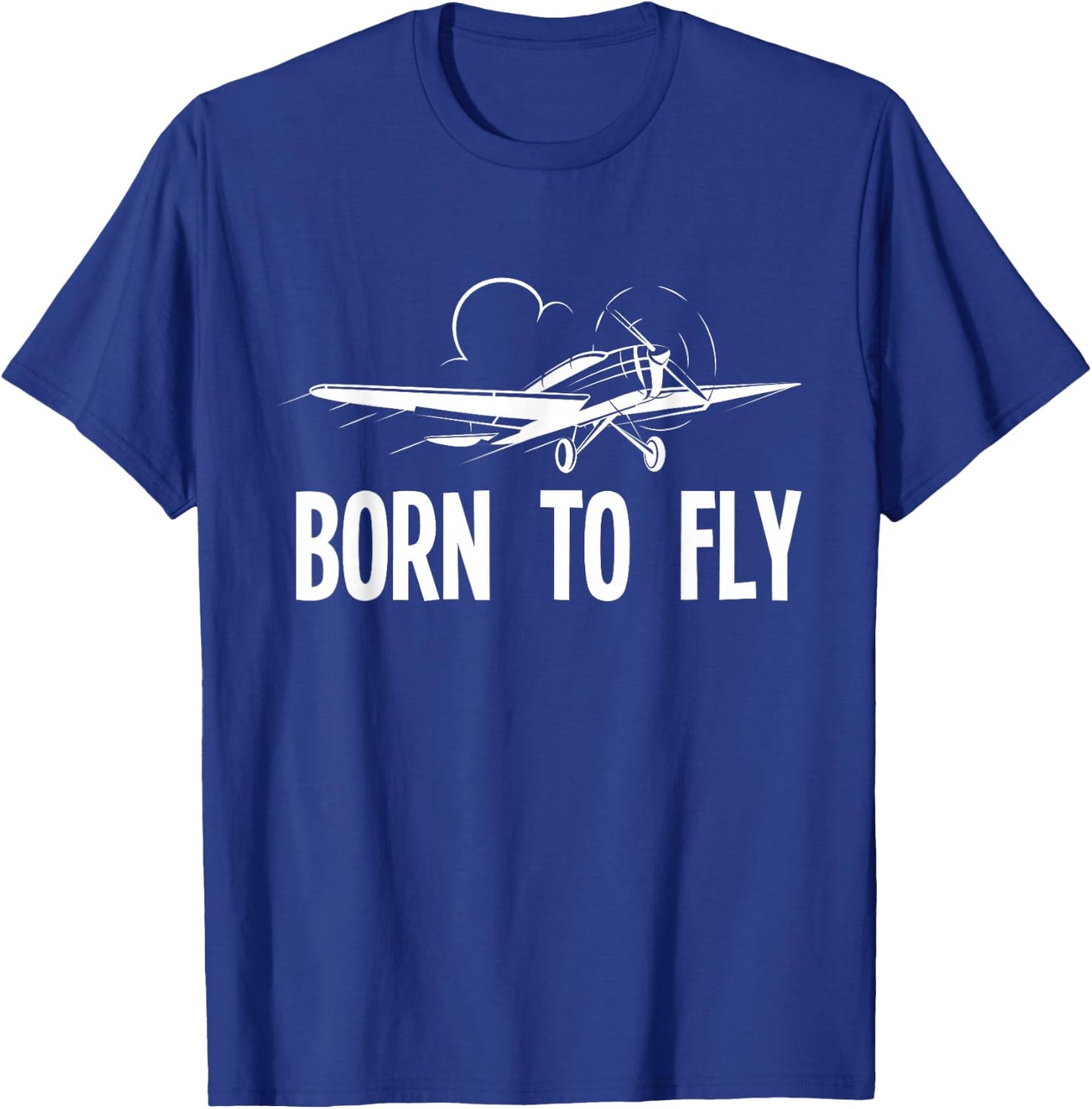 Born To Flying Fly Airplanes Pilots Airplane Pilot T-Shirt - T-Shirt | Royal