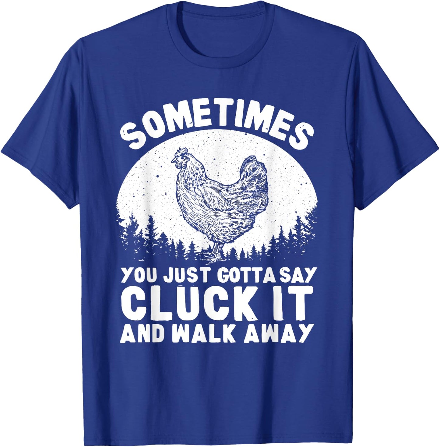 Funny Chicken Art Women Chicken Lover Hen Farmer T-Shirt - T-Shirt | Royal