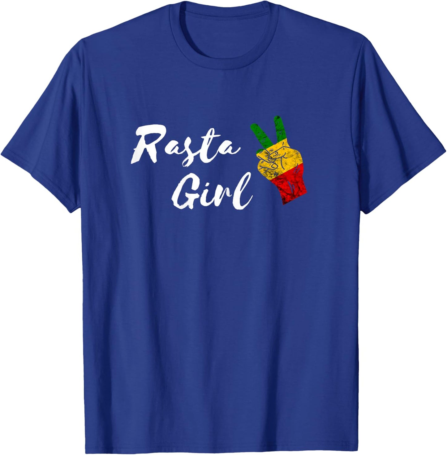 Rasta Girls Peace Reggae Hippie Rastafarian Roots T-Shirt - T-Shirt | Royal