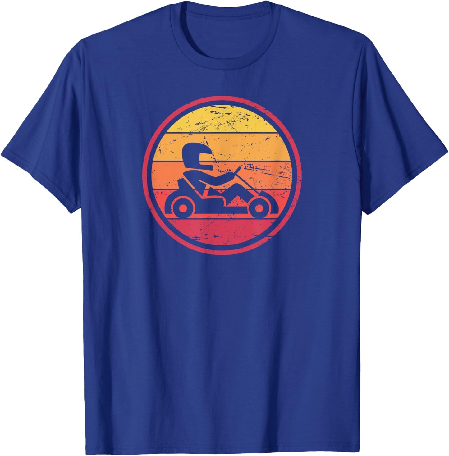 Go Cart Racing Gift "Retro Vintage" - Go Kart T-Shirt - T-Shirt | Royal