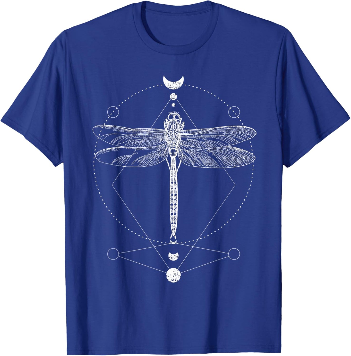 Moon phases Dragonfly - Moon phase Witchcraft Occult T-Shirt - T-Shirt | Royal