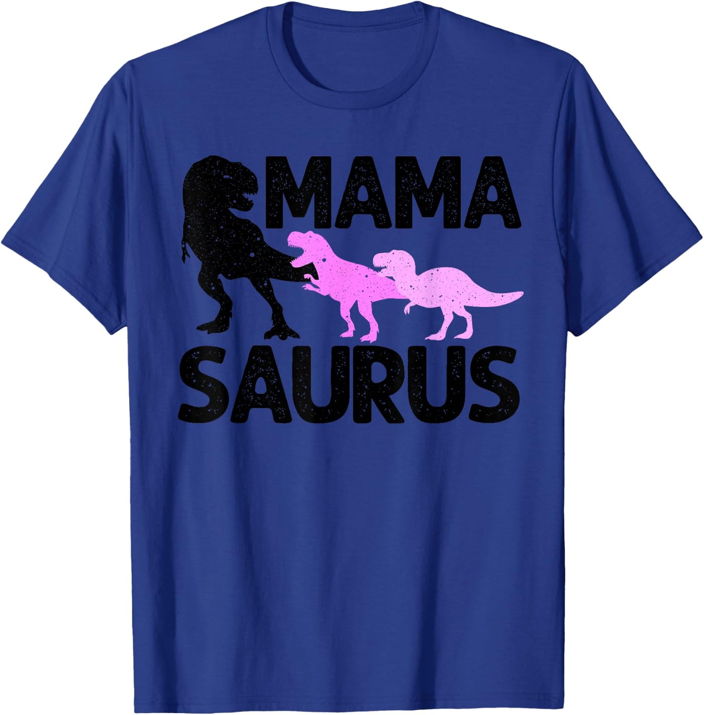 Funny Mama Saurus Gift Mommy Dinosaur Mom Of Twins Women T-Shirt - T-Shirt | Royal