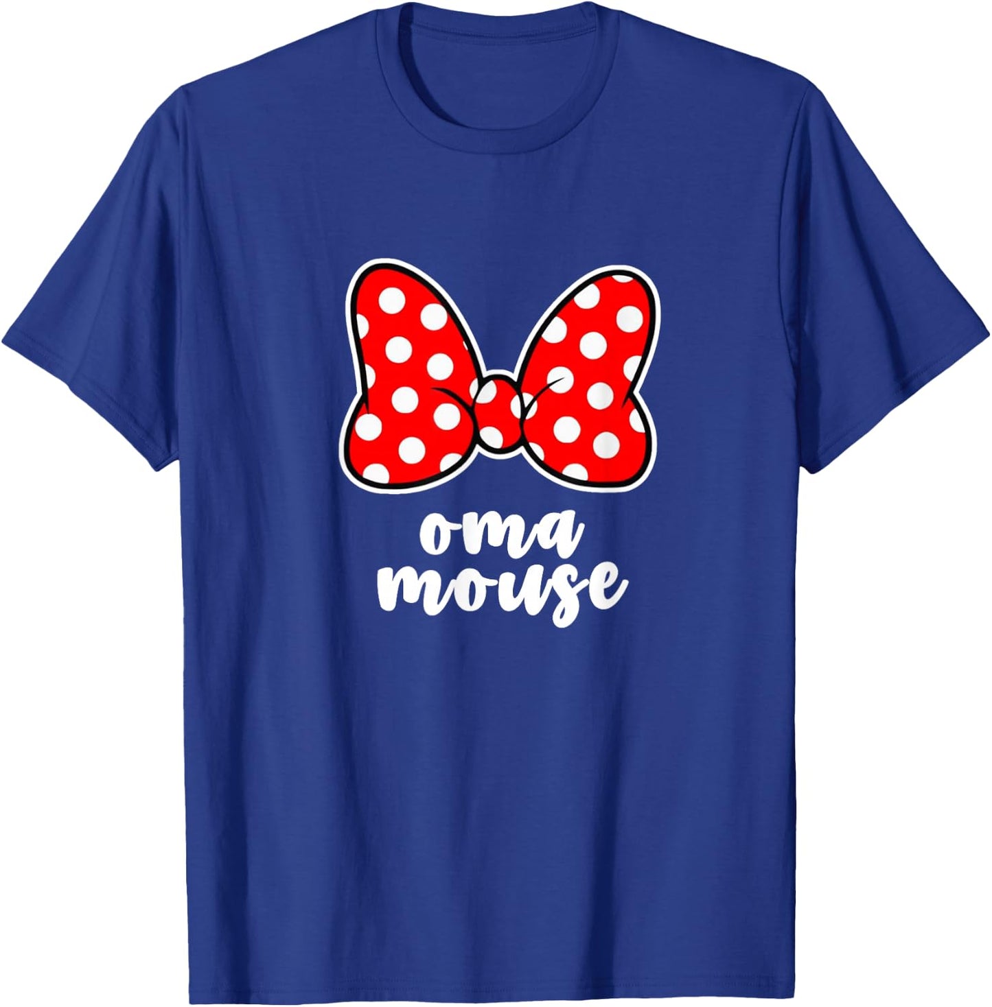Oma Mouse Family Vacation Bow T-Shirt - T-Shirt | Royal