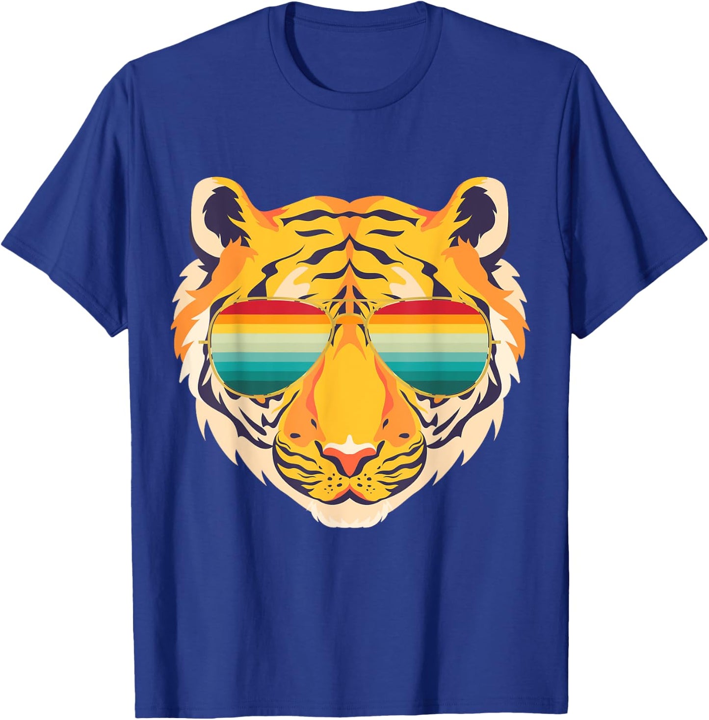Birthday Shirt Cool Tiger Striped Animal Theme Party T-Shirt - T-Shirt | Royal