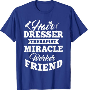 Hairdresser Hairdressing Hairstylist Hairstyling Beautician T-Shirt - T-Shirt | Royal